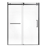Kingston Brass Prato 60" L x 76" H Right Handed Shower Door, Matte Black - SSD60768KR0