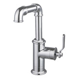 Kingston Brass Whitaker One-Handle Single-Hole Bathroom Faucet with Push Pop-Up Drain, Polished Chrome - LS6001KL