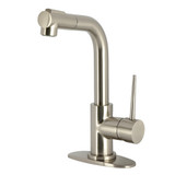 Kingston Brass New York Single-Handle Pull-Out Bar Faucet, Brushed Nickel - LS2418NYL