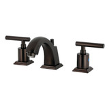 Kingston Brass Manhattan Widespread Bathroom Faucet with Pop-Up Drain, Oil Rubbed Bronze - FSC4685CML