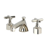 Kingston Brass Navei Widespread Bathroom Faucet with Brass Pop-Up, Polished Nickel - KZ4466CHX