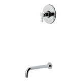 Kingston Brass NuvoFusion Single-Handle Pressure Balanced Tub Faucet, Polished Chrome - KB6331NDLTO