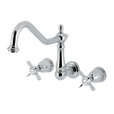 Kingston Brass Essex Two-Handle Wall Mount Roman Tub Faucet, Polished Chrome - KS1021BEX