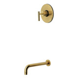 Kingston Brass Manhattan Single-Handle Pressure Balanced Tub Faucet, Brushed Brass - KB6337CMLTO