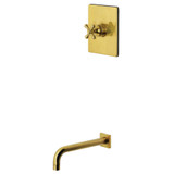 Kingston Brass Restoration Single-Handle Pressure Balanced Tub Faucet, Brushed Brass - KB6347AXTO