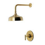 Kingston Brass Manhattan Single-Handle Pressure Balanced Shower Faucet, Brushed Brass - KB6337CMLSO