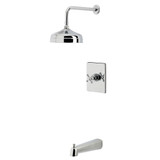 Kingston Brass Metropolitan Single-Handle Pressure Balanced Tub and Shower Faucet, Polished Chrome - KB6341BX