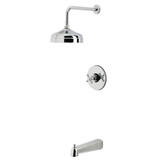 Kingston Brass Metropolitan Single-Handle Pressure Balanced Tub and Shower Faucet, Polished Chrome - KB6331BX