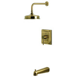 Kingston Brass Concord Single-Handle Pressure Balanced Tub and Shower Faucet, Antique Brass - KB5893DL