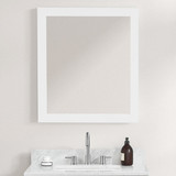 Blossom 30" Wood Framed Mirror - Matte White - M6 30 01
