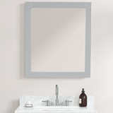 Blossom 30" Wood Framed Mirror - Metal Grey - M6 30 15