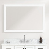 Blossom 48" Wood Framed Mirror - Matte White - M6 48 01