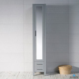 Blossom Sydney 15" Linen Closet Right Side Hinge- Metal Grey - V8001 15 15 R