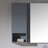 Blossom Monaco 12" Medicine Wall Cabinet - Metal Grey - MC7000 12 15