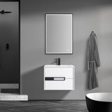 Blossom Brest 24" Wall-Hung Vanity w/ SMC Sink - Glossy White - V8047 24 01 SM