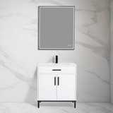 Blossom Lisbon 30" Vanity w/ SMC Sink - Glossy White - V8048 30 01 SM