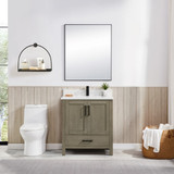 Blossom Basel 30" Vanity (Cabinet Only) Grey Oak - V8049 30 34