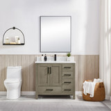 Blossom Basel 36" Vanity (Cabinet Only) Grey Oak - V8049 36 34