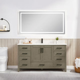 Blossom Basel 60" Vanity (Cabinet Only) Grey Oak - V8049 60 34 S