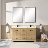 Blossom Sicily 60" Double Vanity (Cabinet Only) - Light Oak - V8051 60 36 D