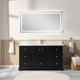 Blossom Sicily 60" Single Vanity (Cabinet Only) - Black Oak - V8051 60 37 S