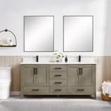 Blossom Basel 72" Vanity (Cabinet Only) Grey Oak - V8049 72 34