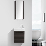 Blossom Colmar 18" Wall-Hung Vanity & Sink - Dark Oak - V8004 18 07 A
