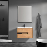 Blossom Brest 30" Wall-Hung Vanity w/ SMC Sink - Classic Oak - V8047 30 29 SM