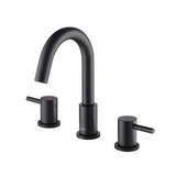 Blossom Wide Spread Lavatory Faucet with Pop Up Waste - Matte Black - KBF1016MB