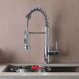 Blossom Single Handle Pull Out Kitchen Faucet - Chrome - F01 205 01