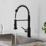 Blossom Single Handle Pull Down Kitchen Faucet - Matte Black - F01 205 04