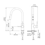 Blossom Single Handle Pull Down Kitchen Faucet - Chrome - F01 206 01