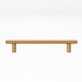 Atlas Finderne 5 1/16" Center to Center Door Pull - Warm Brass, A6033-WB