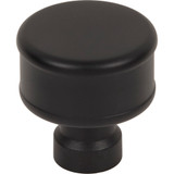 Top Knobs Lavington Knob 1 1/4 Inch, Flat Black - TK3411BLK