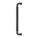 This flat black finish appliance/door pull handle features a cylinder bar design and is a part of the Lavington Series from the Pemberton Collection by Top Knobs. Designed for large cabinet door's, refrigerator's, dishwasher's and other appliances to replace the stock handles to better match your decor.