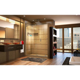 Dreamline SHDR-1954723-04 Mirage-X 50 - 54 inch W x 71 inch H Frameless Sliding Shower Door - Brushed Nickel