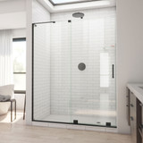 Dreamline SHDR-1954723-09 Mirage-X 50 - 54 inch W x 71 inch H Frameless Sliding Shower Door - Matte Black