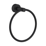 Gerber Parma Towel Ring Round, Satin Black - D446158BS