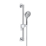 Gerber SteadyStyle Accented Round ADA Grab Bar/ Slide Bar Assembly with Octette 8 Function Hand Shower 1.75 gpm, Chrome - D461424