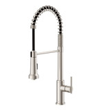 Gerber Parma Single Handle Pre-Rinse Pull-Down Kitchen Faucet 1.75gpm, Polished Nickel - D454258PN