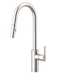 Gerber Parma Single Handle Pre-Rinse Pull-Down Kitchen Faucet 1.75gpm, Stainless Steel - D454258SS