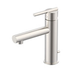 Gerber Parma Single Handle Lavatory Faucet Straight Spout w/ Metal Pop-Up Drain 1.2gpm, Brushed Nickel - D224258BN
