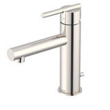 Gerber Parma Single Handle Lavatory Faucet Straight Spout w/ Metal Pop-Up Drain 1.2gpm, Polished Nickel - D224258PN
