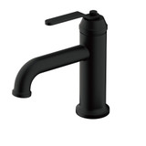Gerber Kinzie Single Handle Lavatory Faucet Single Hole Mount w/ Metal Touch Down Drain 1.2gpm, Satin Black - D225037BS