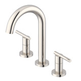 Gerber Parma Trim Line Two Handle Widespread Lavatory Faucet w/ Metal Touch-Down Drain 1.2gpm, Polished Nickel - D303658PN