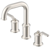 Gerber Kinzie Two Handle Widespread Lavatory Faucet w/ Metal Touch Down Drain 1.2gpm, Brushed Nickel - D304137BN