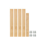 Rev-A-Shelf (4) 19-11/16" x 2-3/8" Wood Pilaster Uprights and (2) Pilaster Hardware kits - 4PIL-20-238-1