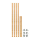 Rev-A-Shelf (4) 27-1/4" x 7/8" Wood Pilaster Uprights and (3) Pilaster Hardware sets - 4PIL-27-088-1
