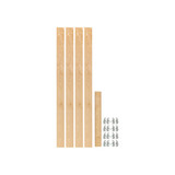 Rev-A-Shelf (4) 42-5/16" x 2-3/8" Wood Pilaster Uprights and (5) Pilaster Hardware Sets - 4PIL-43-238-1