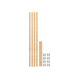 Rev-A-Shelf (4) 42-5/16" x 7/8" Wood Pilaster Uprights and (4) Pilaster Hardware Sets - 4PIL-43-088-1